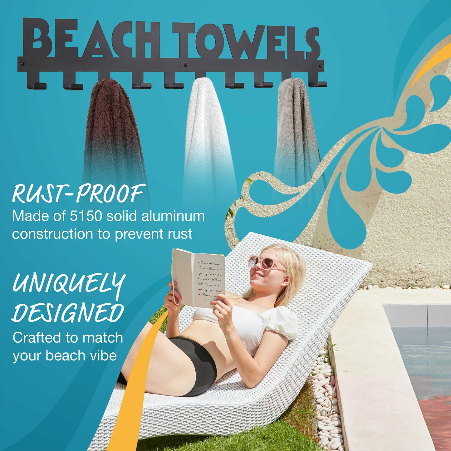 Beach Towels XL Towel Rack