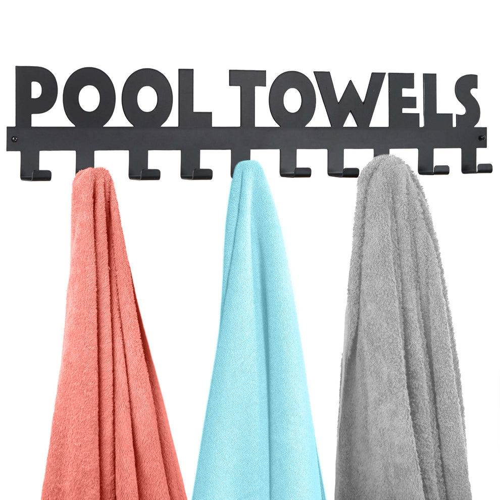 Pool Towel Rack : XL Metal Towel Rack for Pool – Star Splash