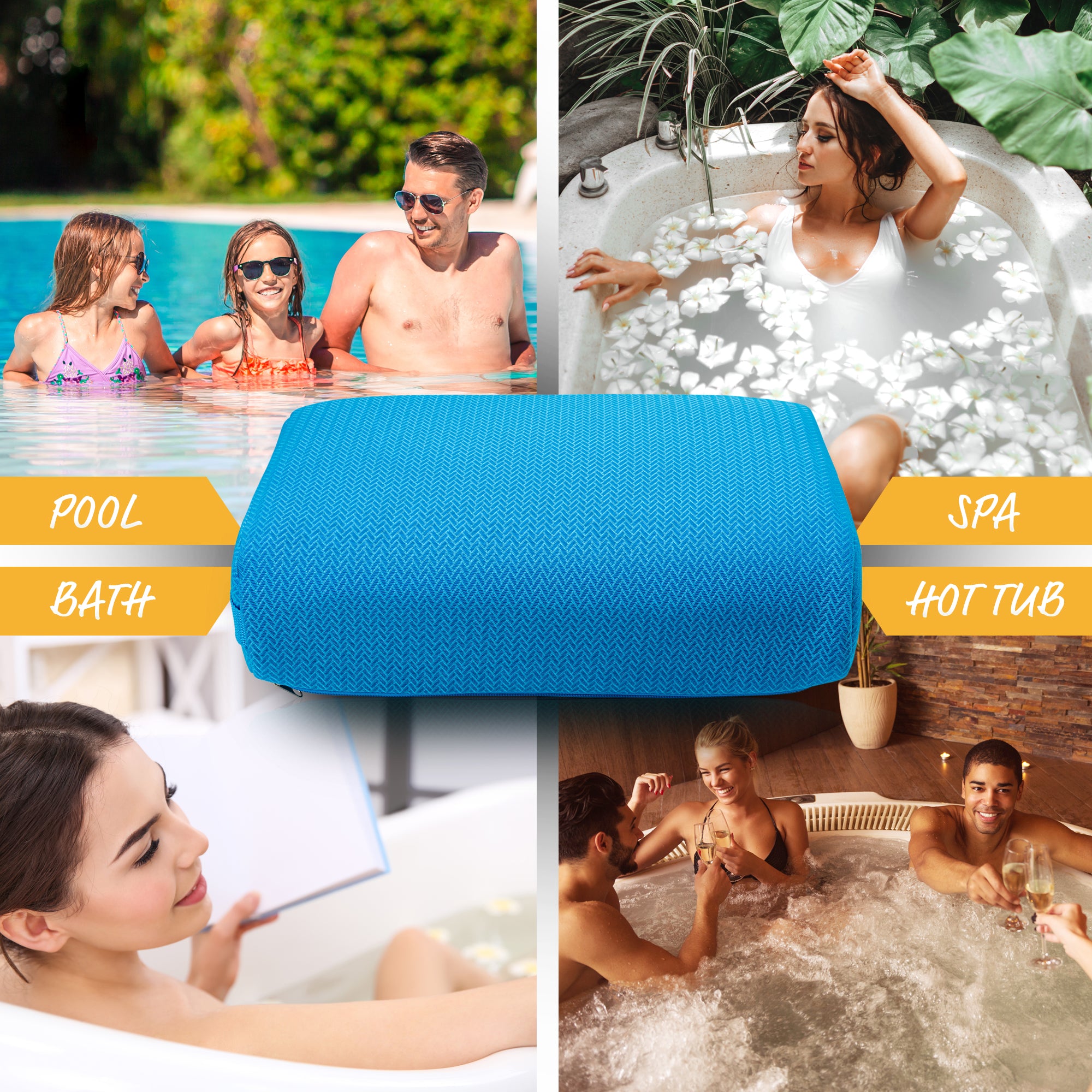 Non-Slip Hot Tub and Spa Booster Seat Cushion